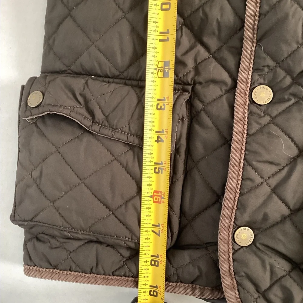 Polo Ralph Lauren Toddler 4-5T Brown Quilted Bomber Barn Zipper Jacket Coat - Picture 8 of 8